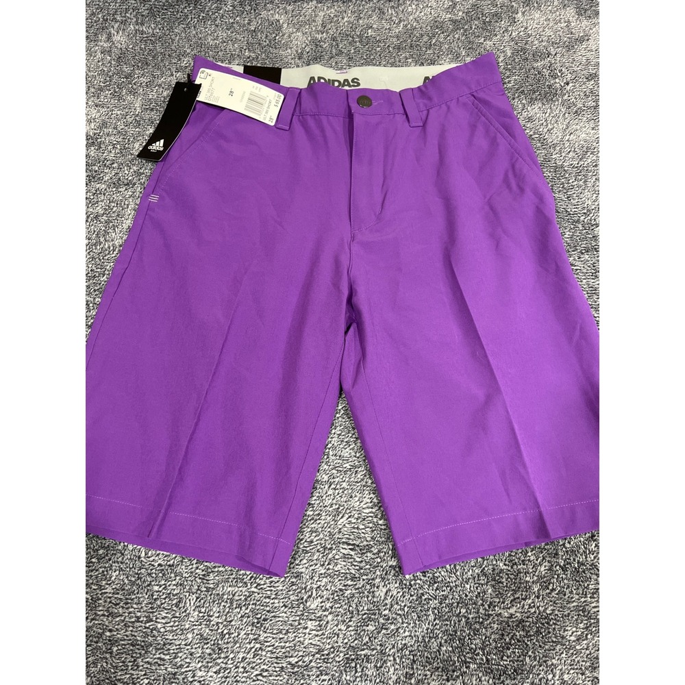 Adidas Golf Ultimate365 Shorts Mens 28 Purple DT6677 Performance Stretch